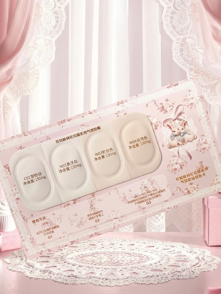 Flower Knows Bunny Garden Cushion Foundation Trial Card