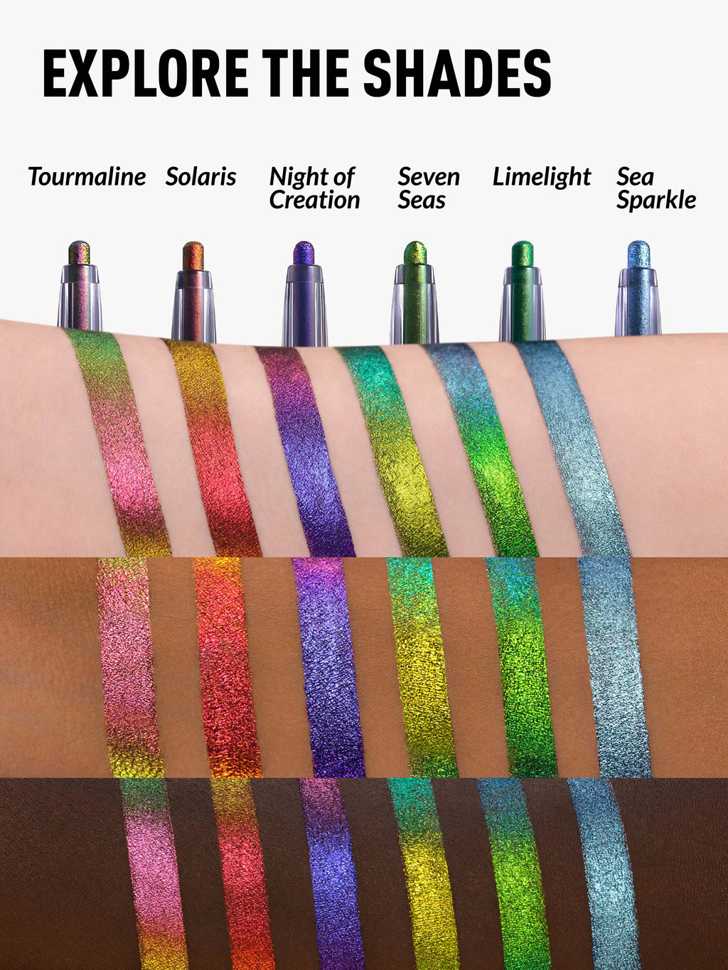 Kaleidos Epiphany Glow Melt-On Eyeliners