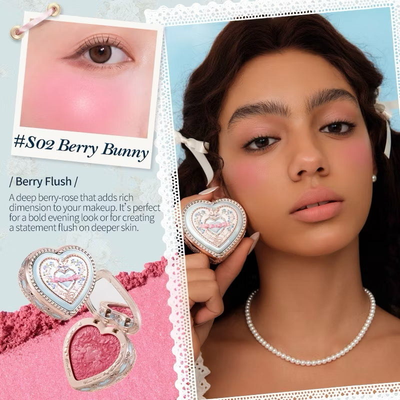 Flower Knows Bunny Garden Embossed Blush