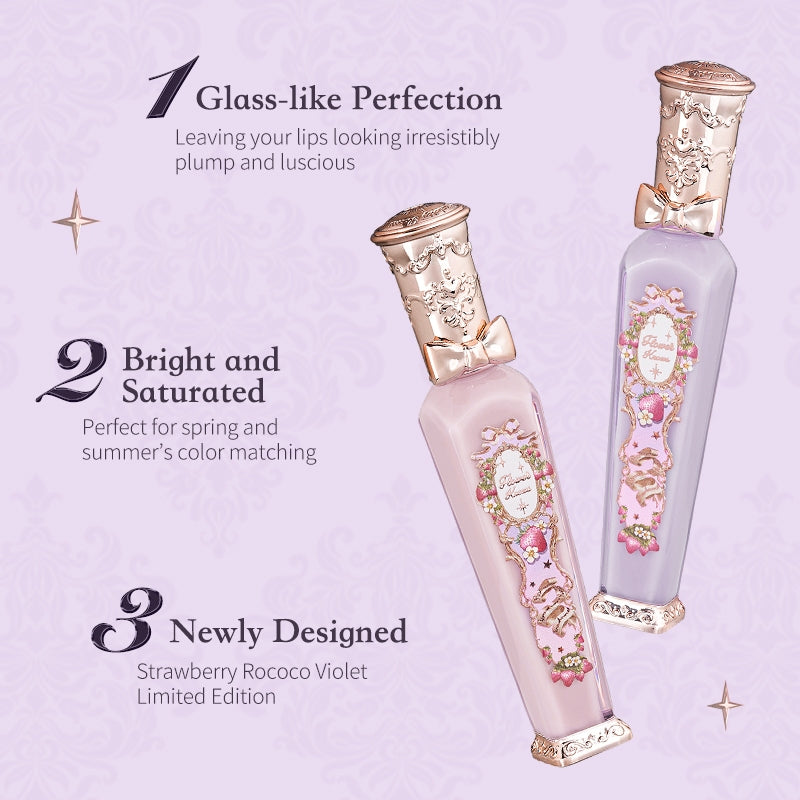 Flower Knows Violet Strawberry Rococo Glowy Lip Gloss Global Exclusive