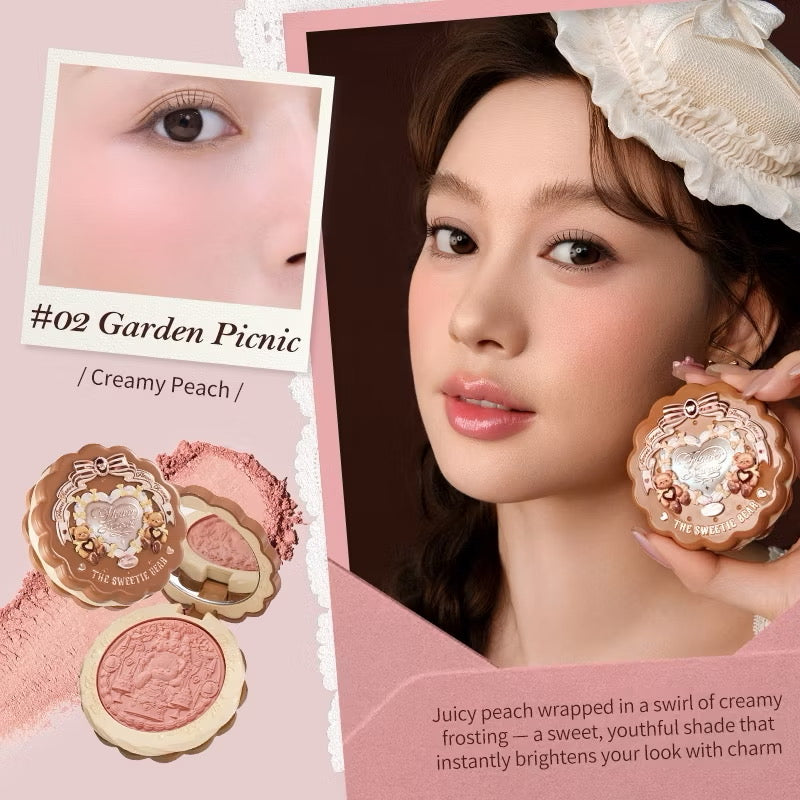 Flower Knows The Sweetie Bear Silk Satin Blush