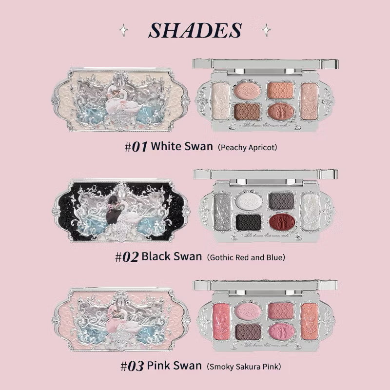 Flower Knows Swan Ballet Eyeshadow Palette