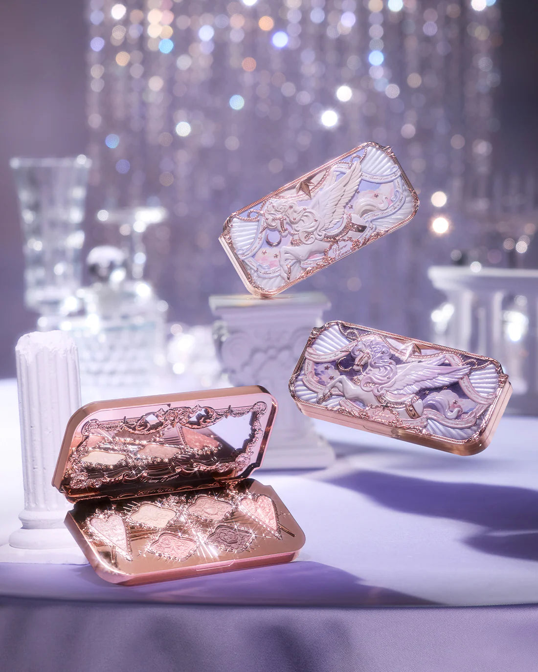 Flower Knows Knight Unicorn Satin Makeup Palette
