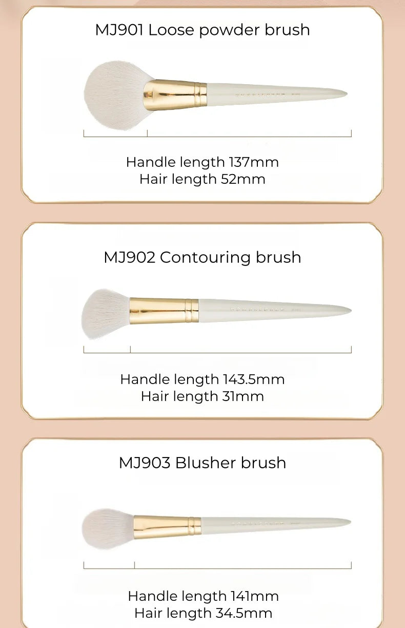 ROWNYEON Pure Ceramics Professional Makeup Brush 14 Pcs Set