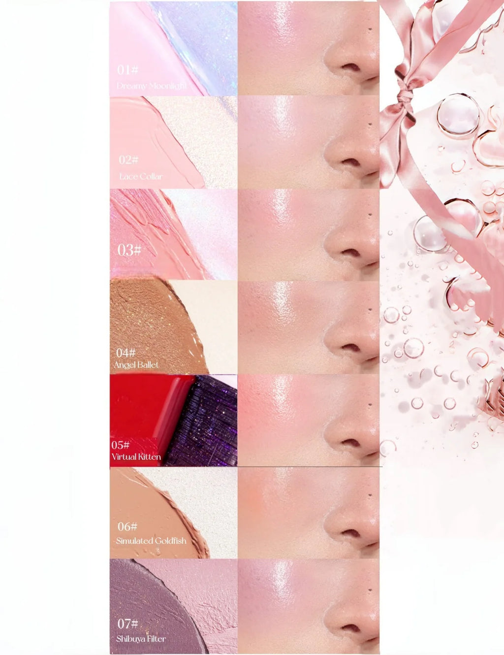 Haggard 2-Color Glossy Blusher Cream