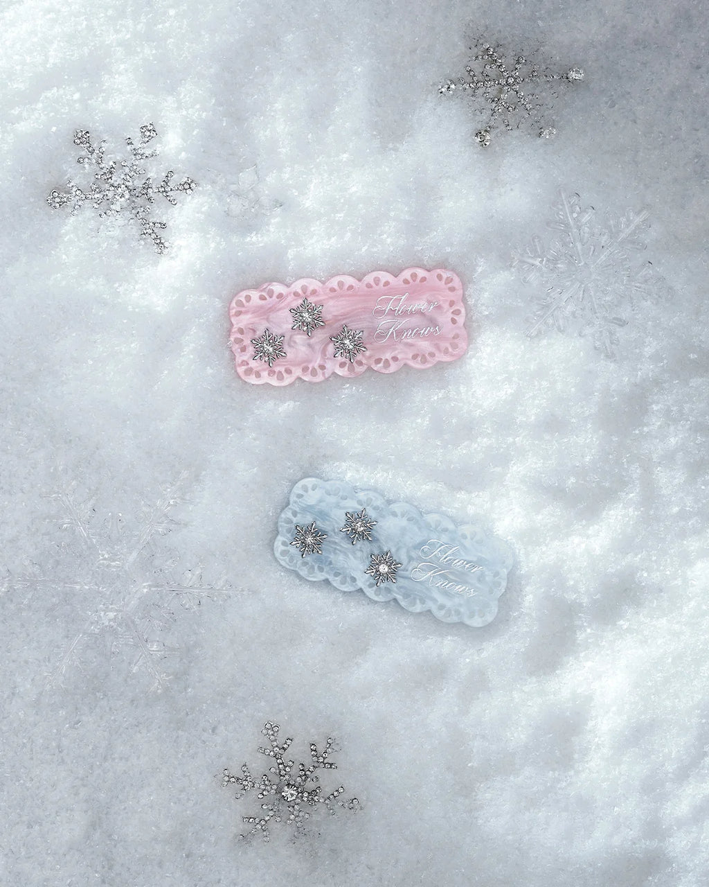 Flower Knows Snow Ballet Hair Clip