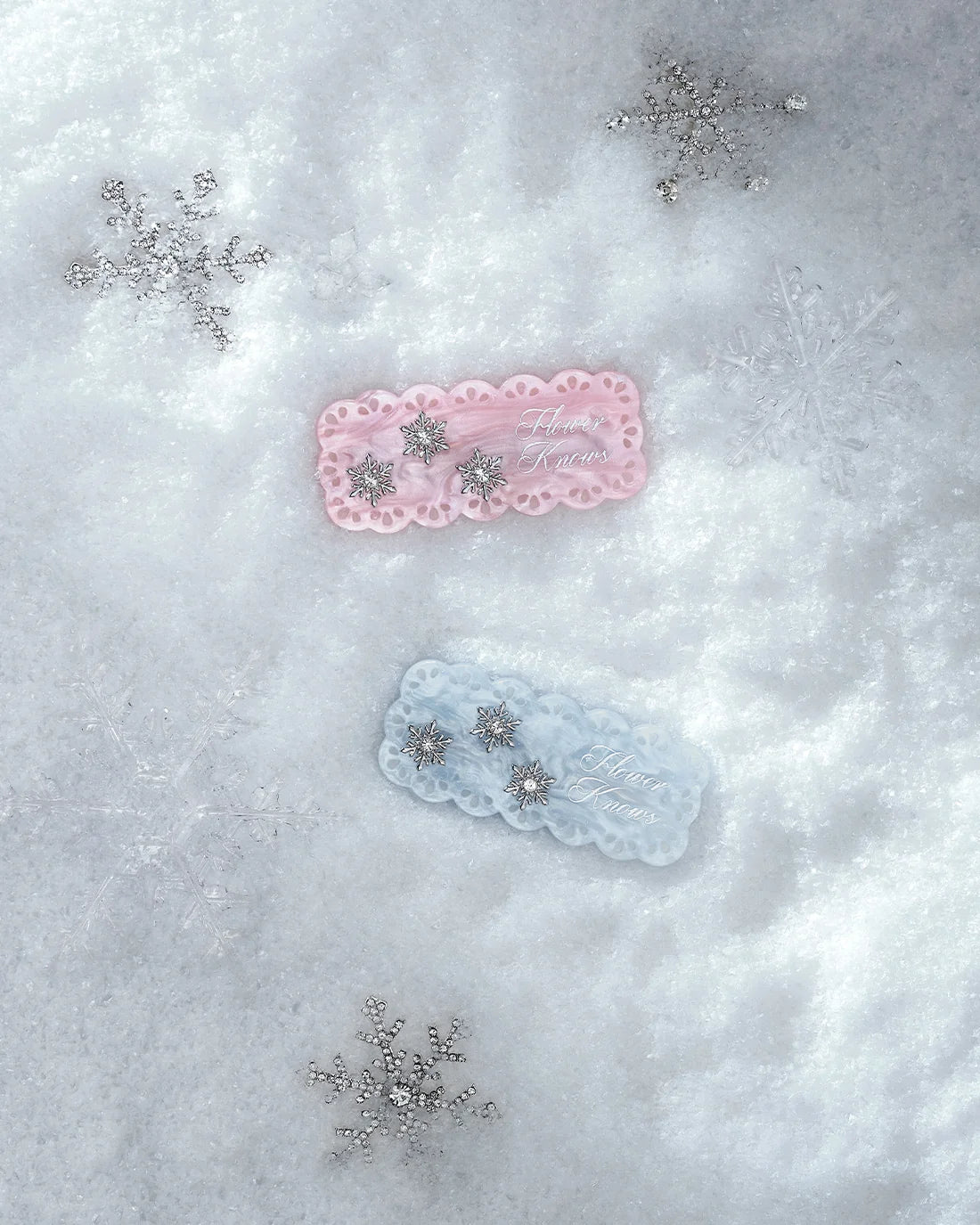 Flower Knows Snow Ballet Hair Clip