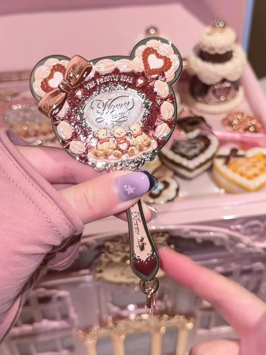 Flower Knows Sweetie Bear MINI Hand Mirror Charm Limited Edition