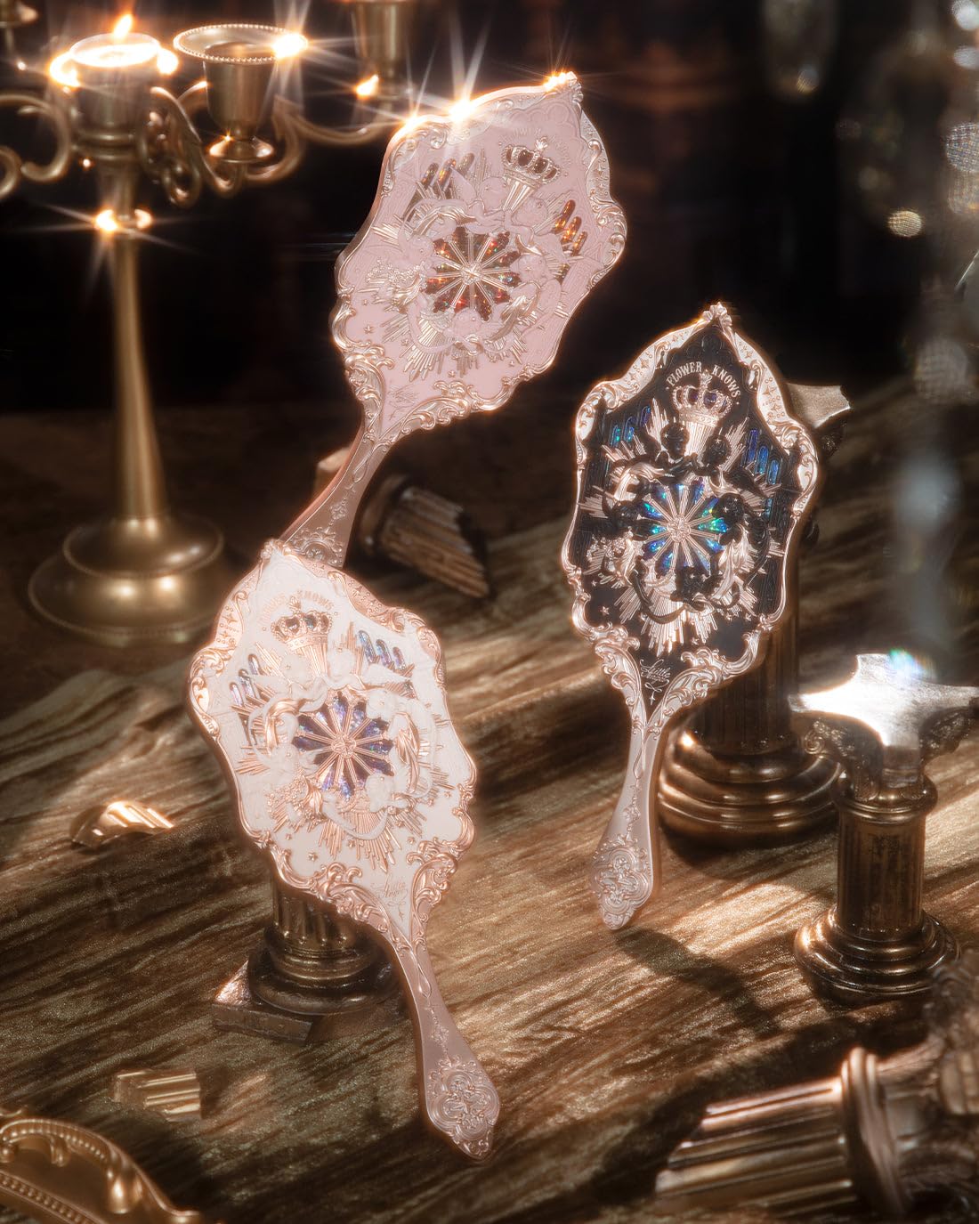 Flower Knows Little Angel Hand Mirror