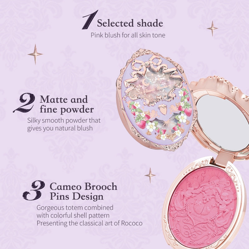 Flower Knows Violet Strawberry Rococo Embossed Blush