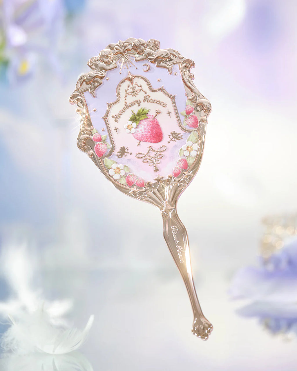Flower Knows Strawberry Rococo Hand Mirror