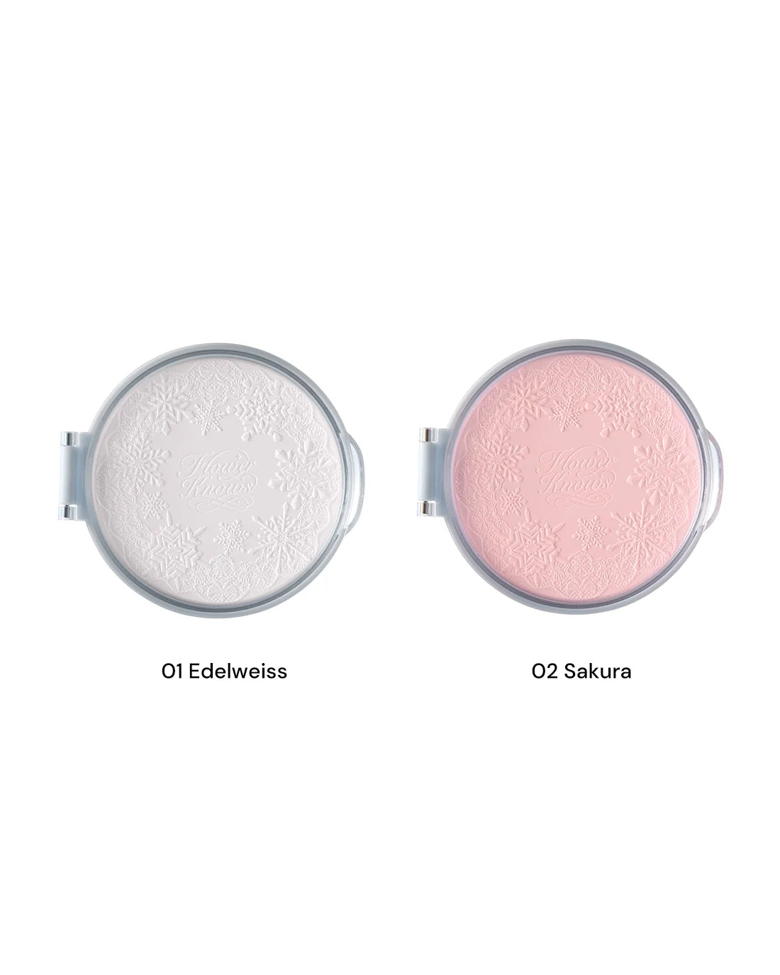 Flower Knows Snow Ballet Serum-Infused Pressed Powder