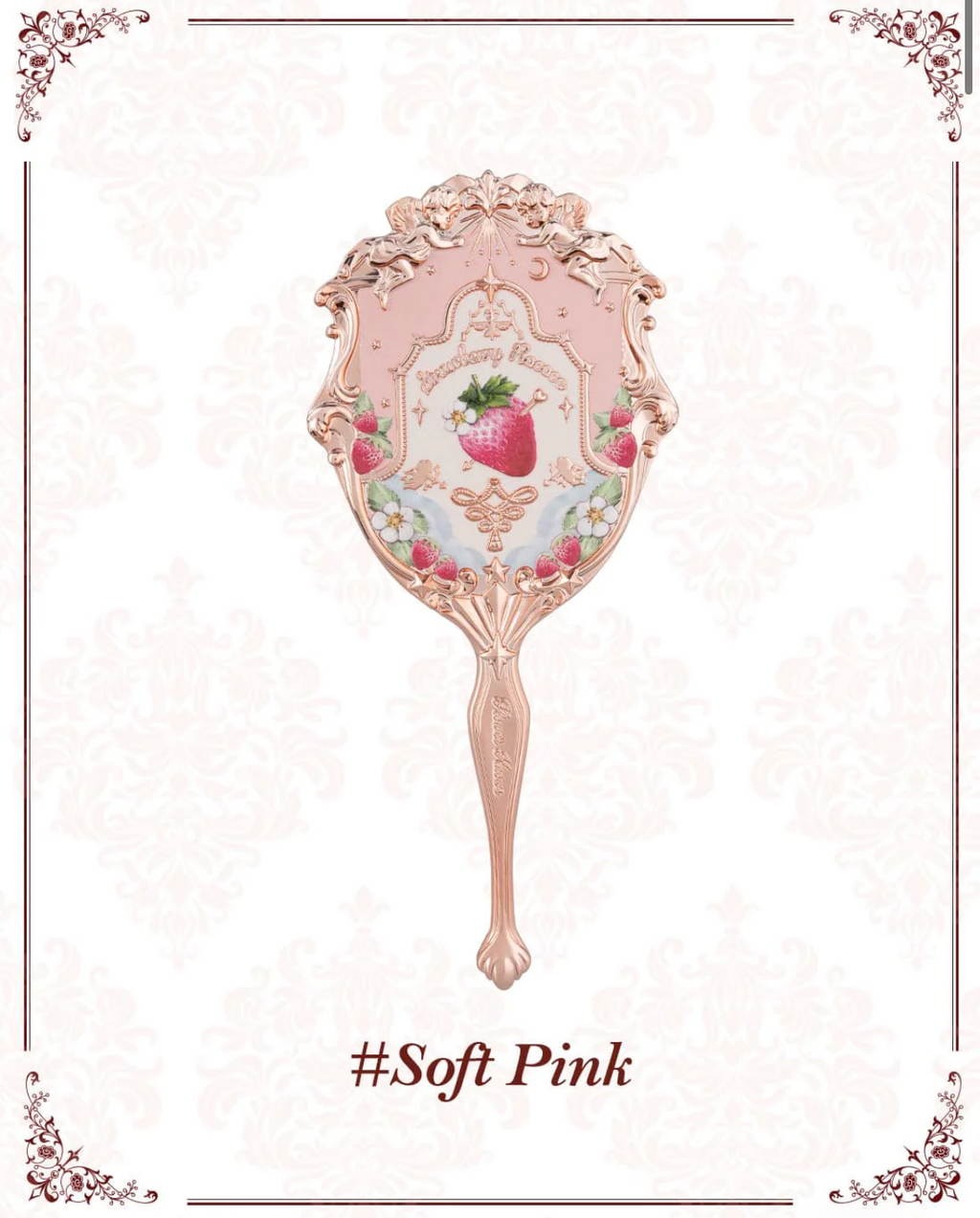 Flower Knows Strawberry Rococo Hand Mirror