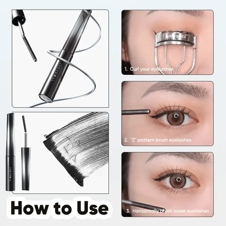 Judydoll 3D Curling Iron Mascara-Large Volume