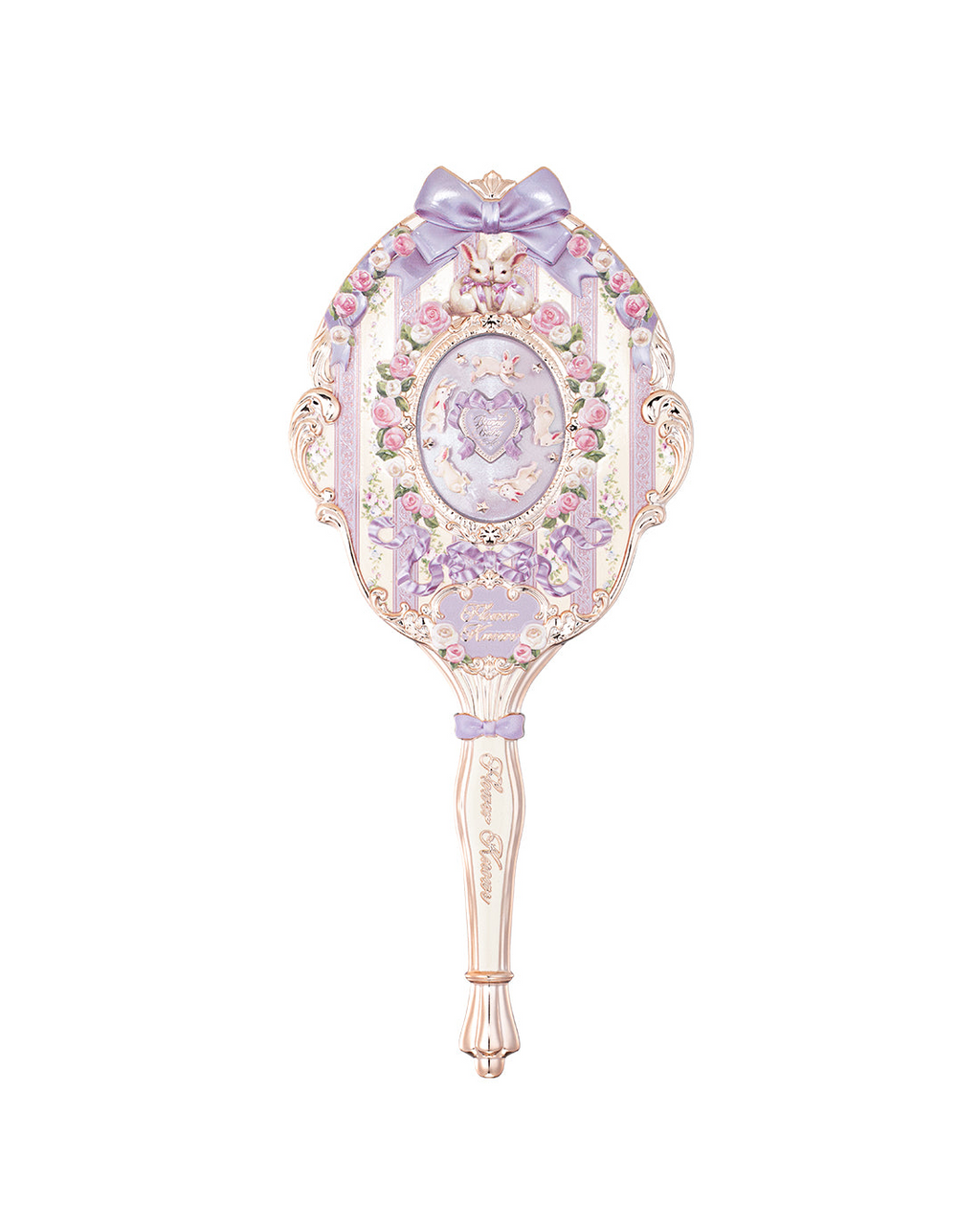 Flower Knows Bunny Garden Hand Mirror