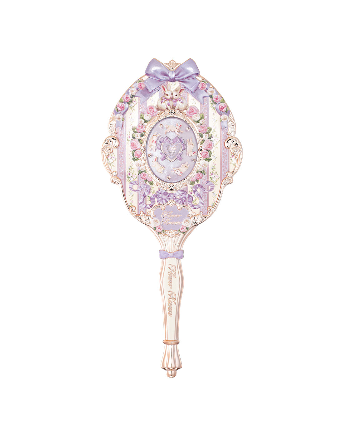 Flower Knows Bunny Garden Hand Mirror