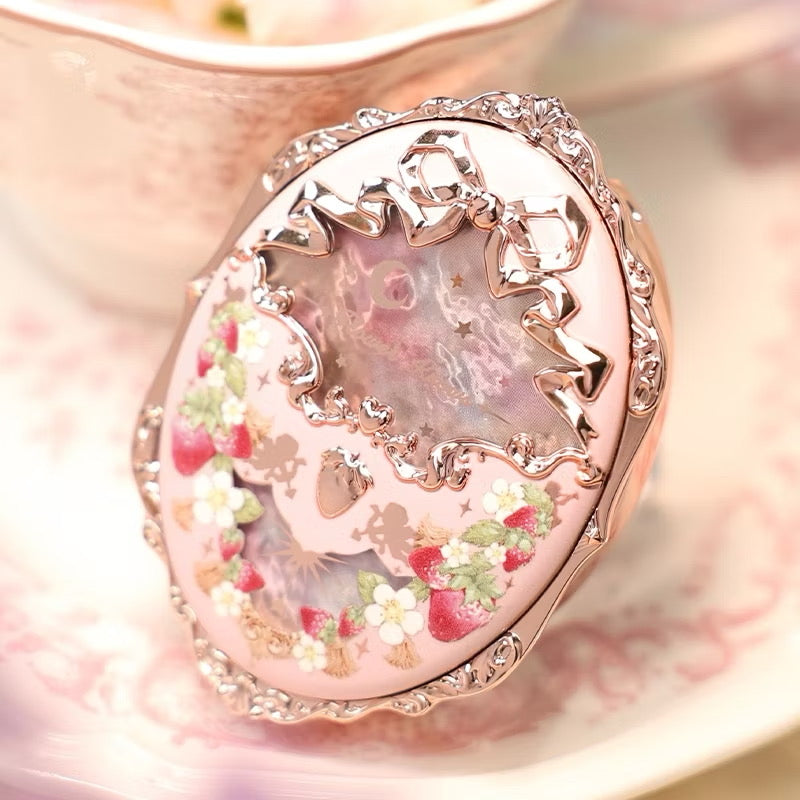 Flower Knows Violet Strawberry Rococo Embossed Blush