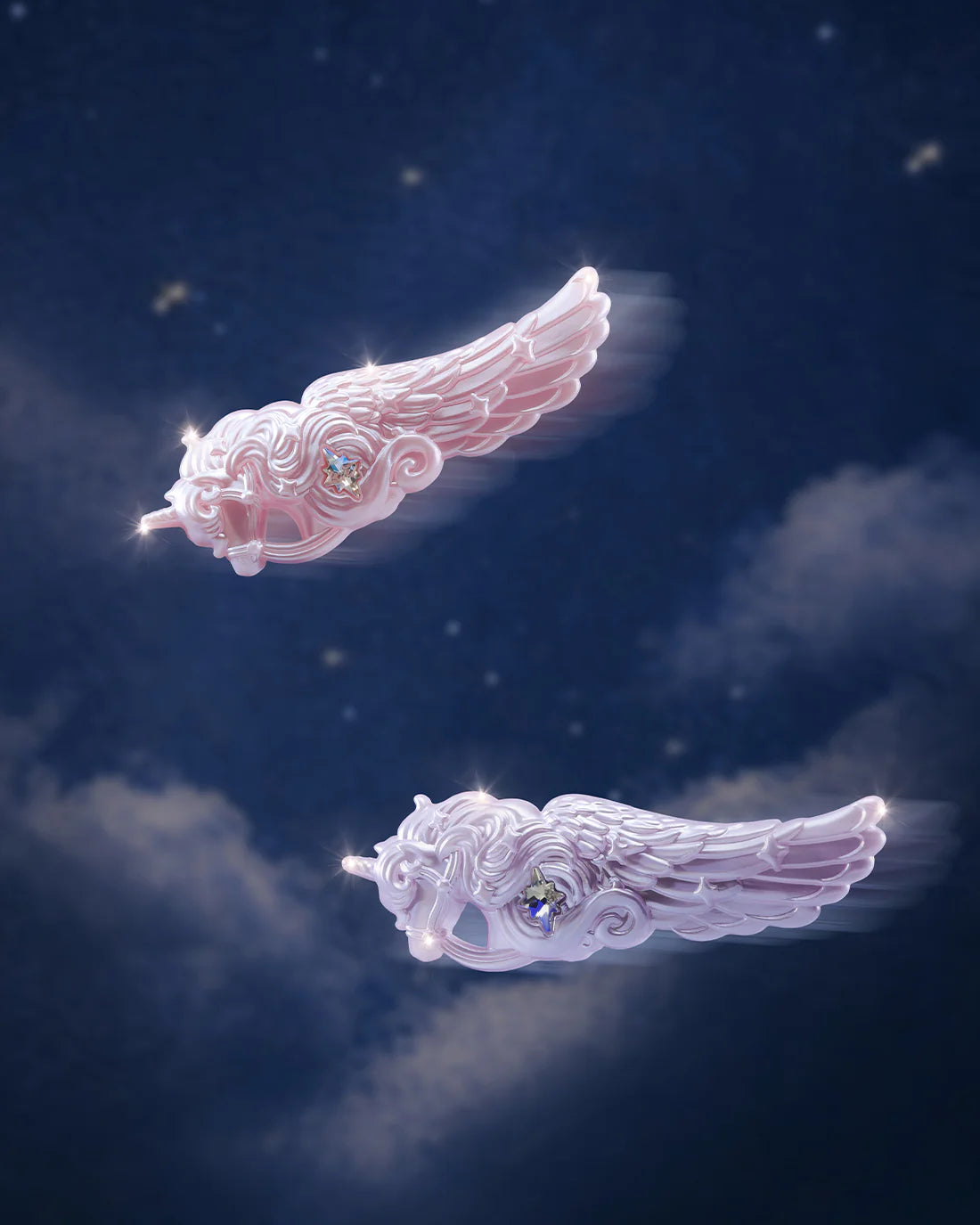 Flower Knows Knight Unicorn Hair Clip