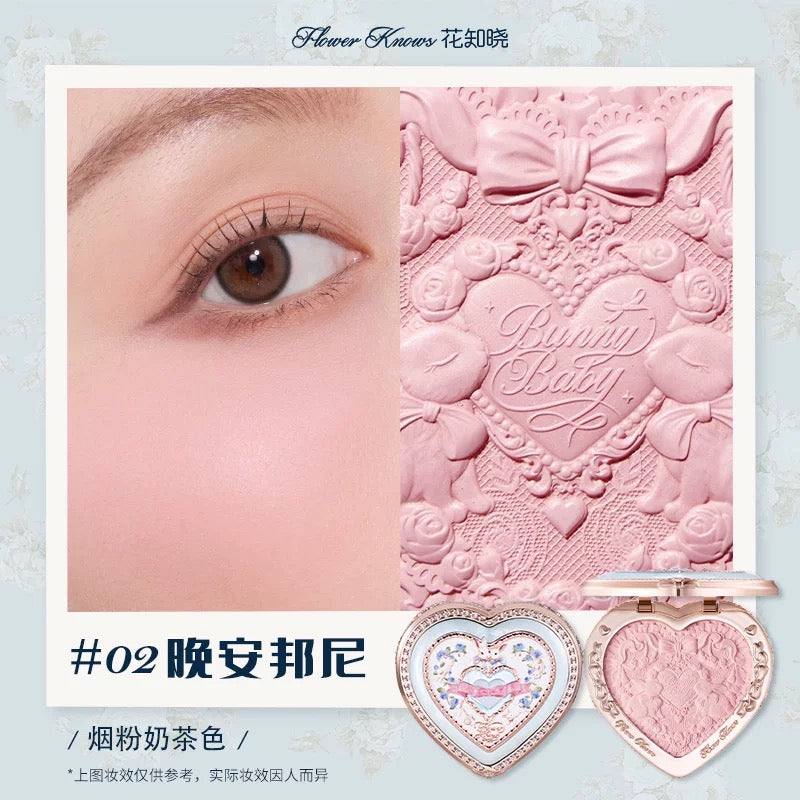 Flower Knows Bunny Garden Embossed Blush