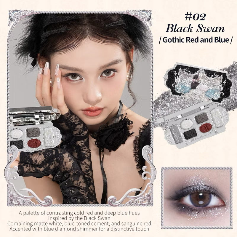 Flower Knows Swan Ballet Eyeshadow Palette