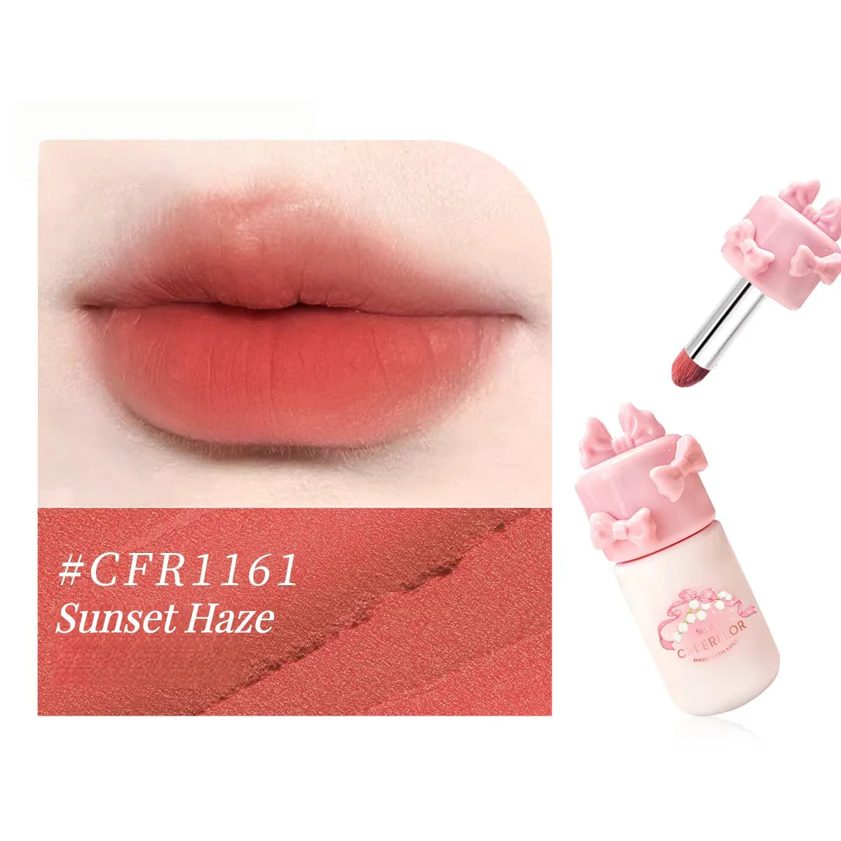 CHEERFLOR Girl's Bowknot Velvet MatteMakeup Cream