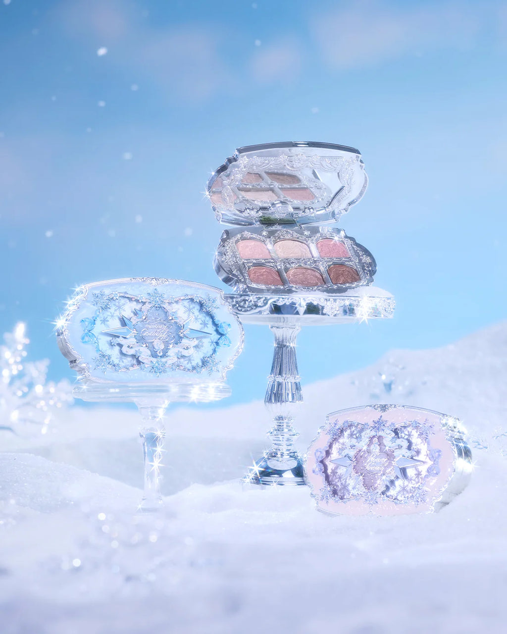 Flower Knows Snow Ballet Six-Color Satin Makeup Palette