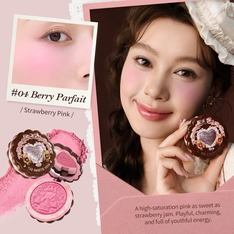 Flower Knows The Sweetie Bear Silk Satin Blush