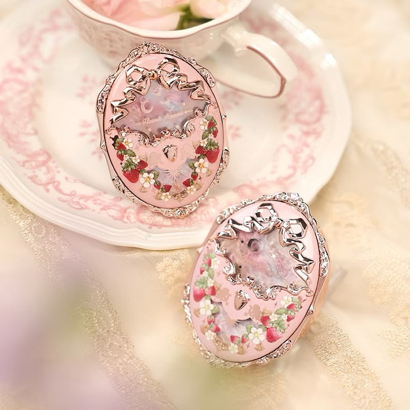 Flower Knows Violet Strawberry Rococo Embossed Blush