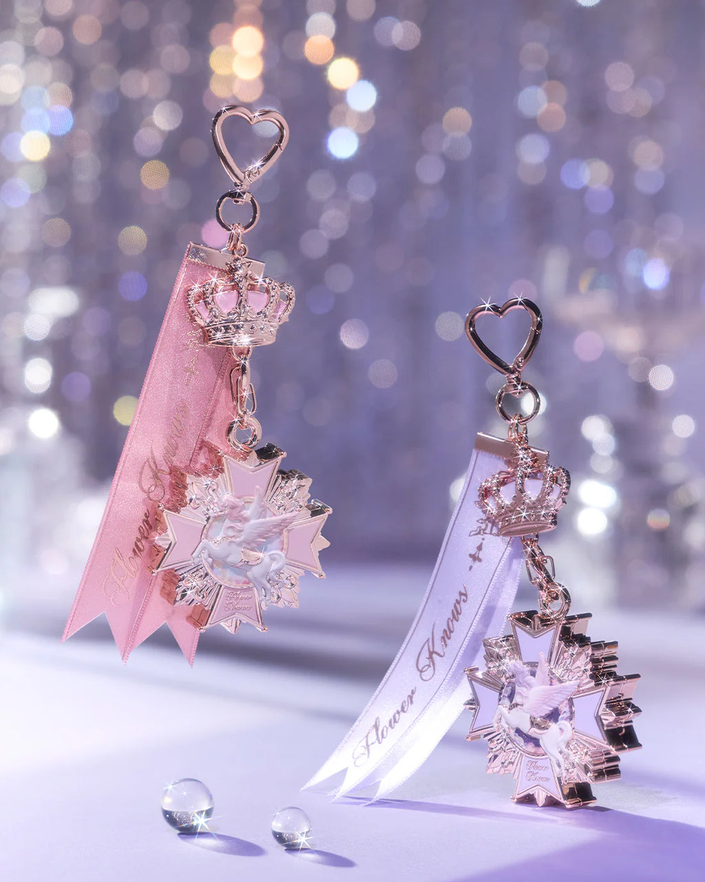 Flower Knows Knight Unicorn Aegyosal Eyeshadow Palette & Charm