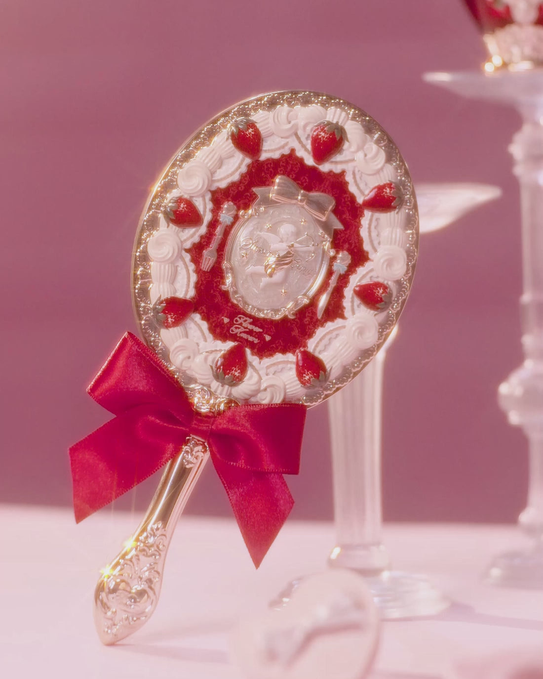 Flower Knows Strawberry Cupid Hand Mirror