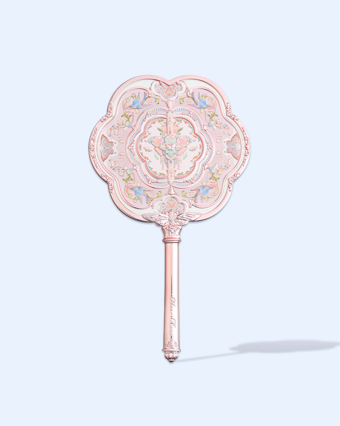 Flower Knows Butterfly Cloud Collar Hand Mirror