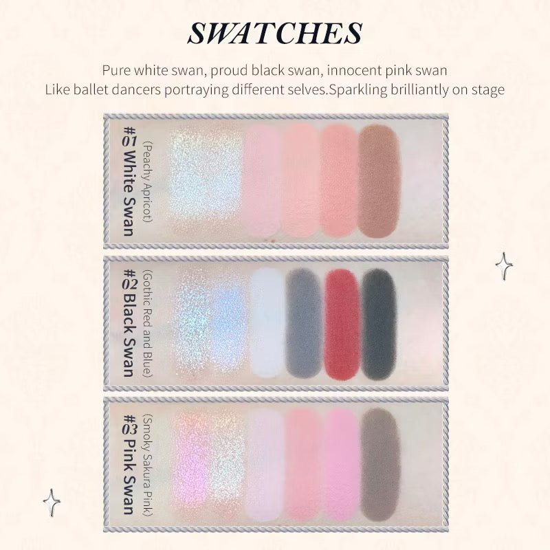 Flower Knows Swan Ballet Eyeshadow Palette