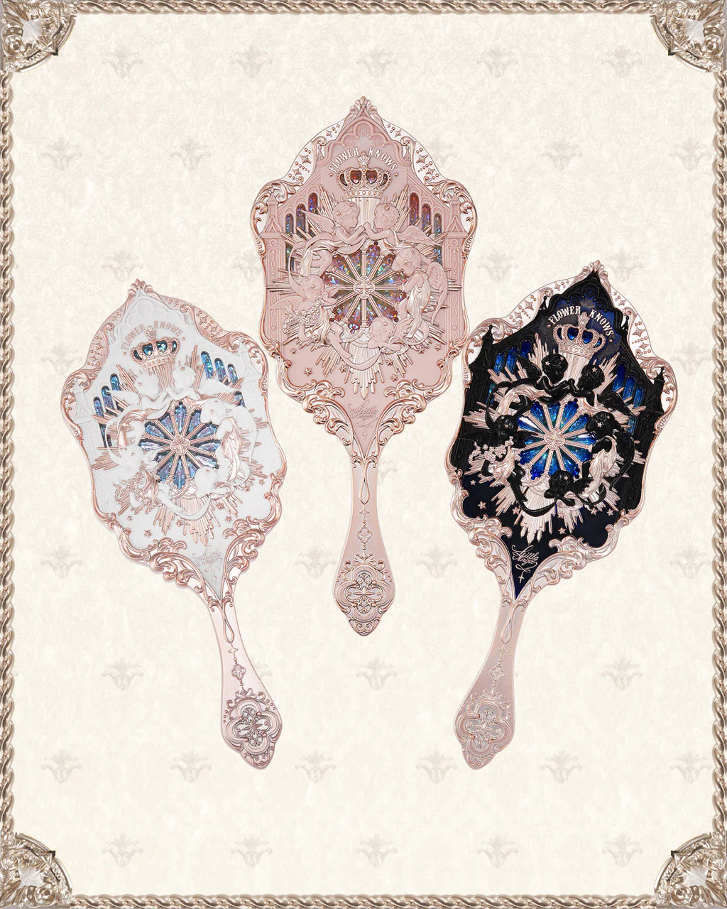 Flower Knows Little Angel Hand Mirror