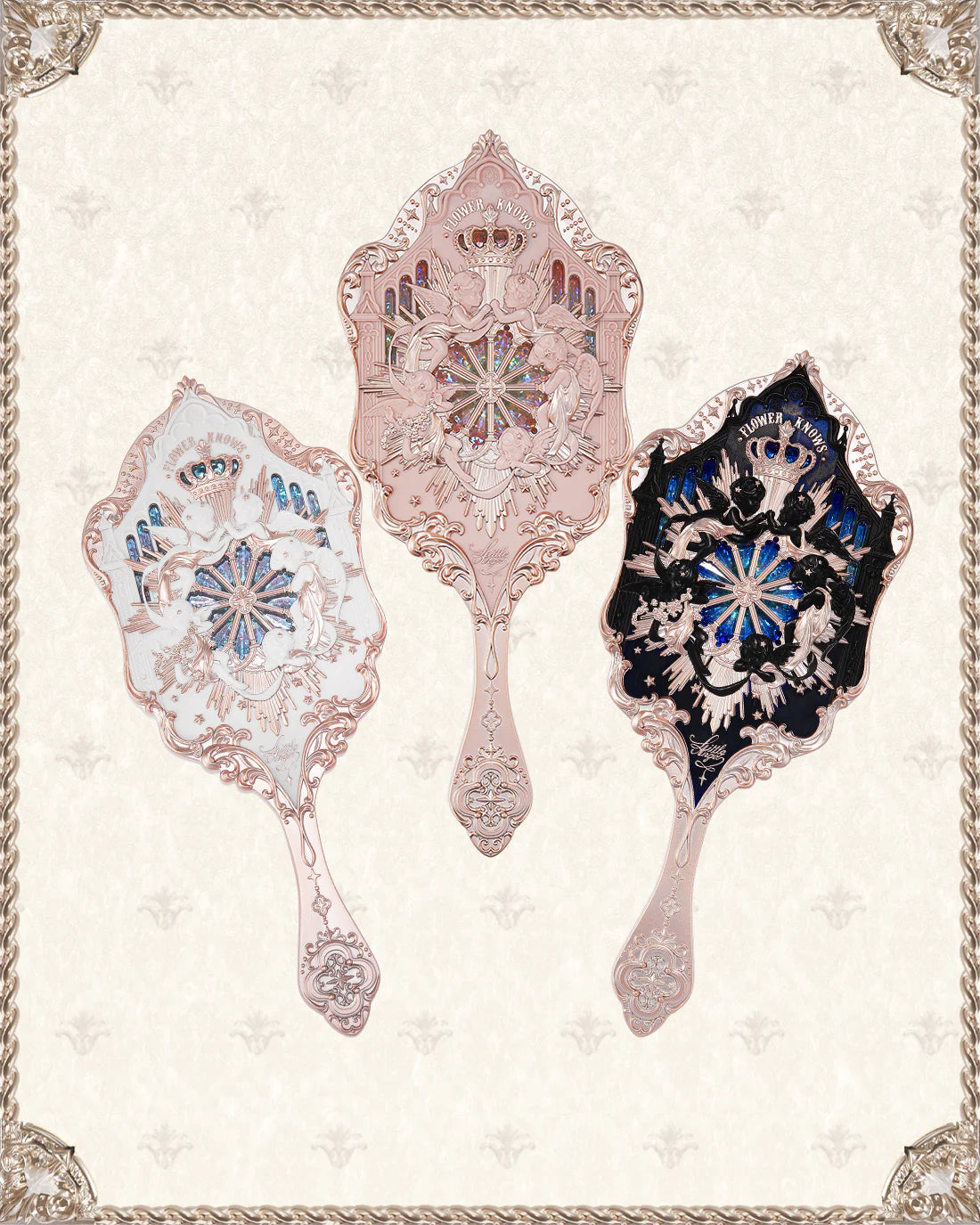 Flower Knows Little Angel Hand Mirror