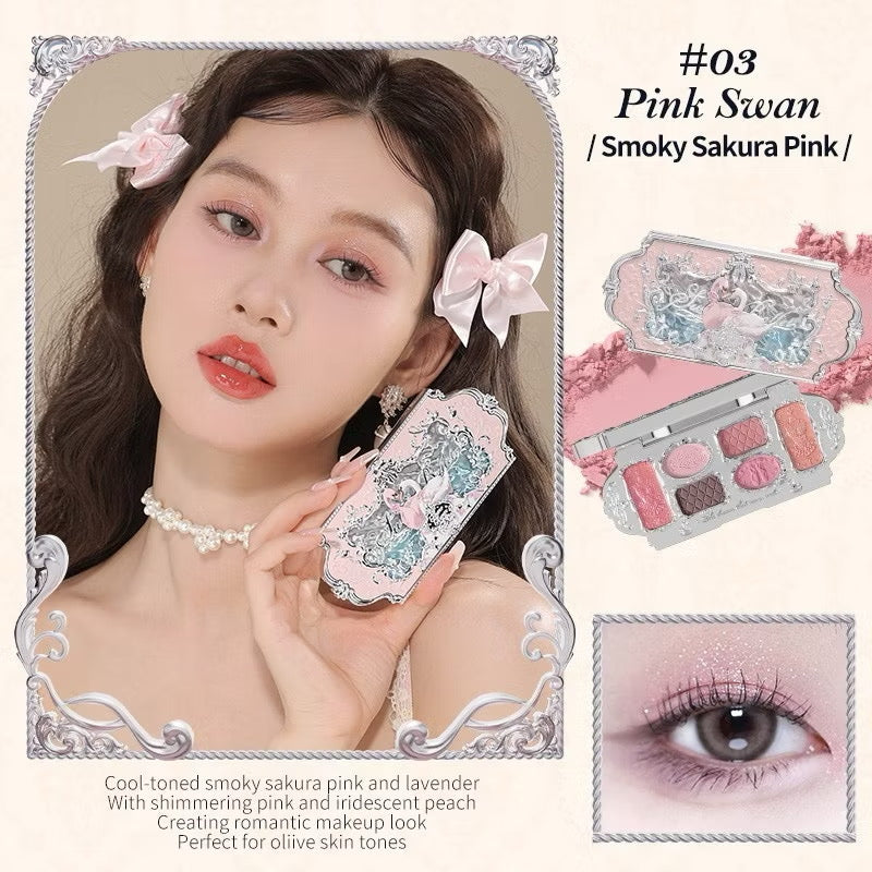 Flower Knows Swan Ballet Eyeshadow Palette