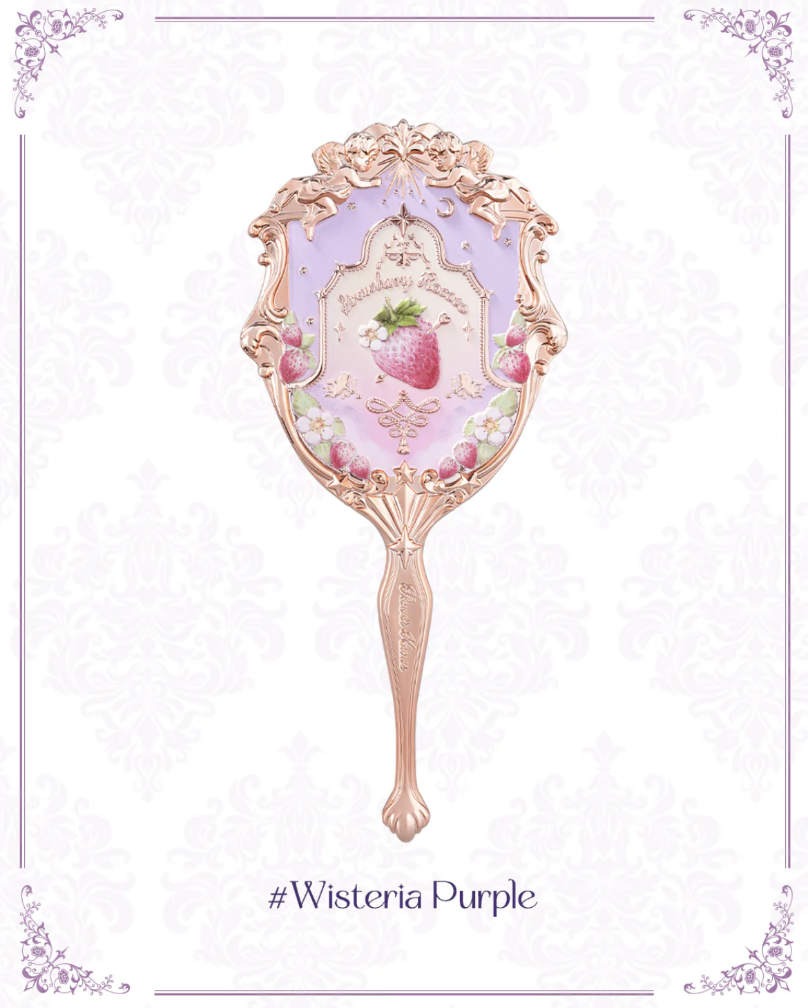 Flower Knows Strawberry Rococo Hand Mirror