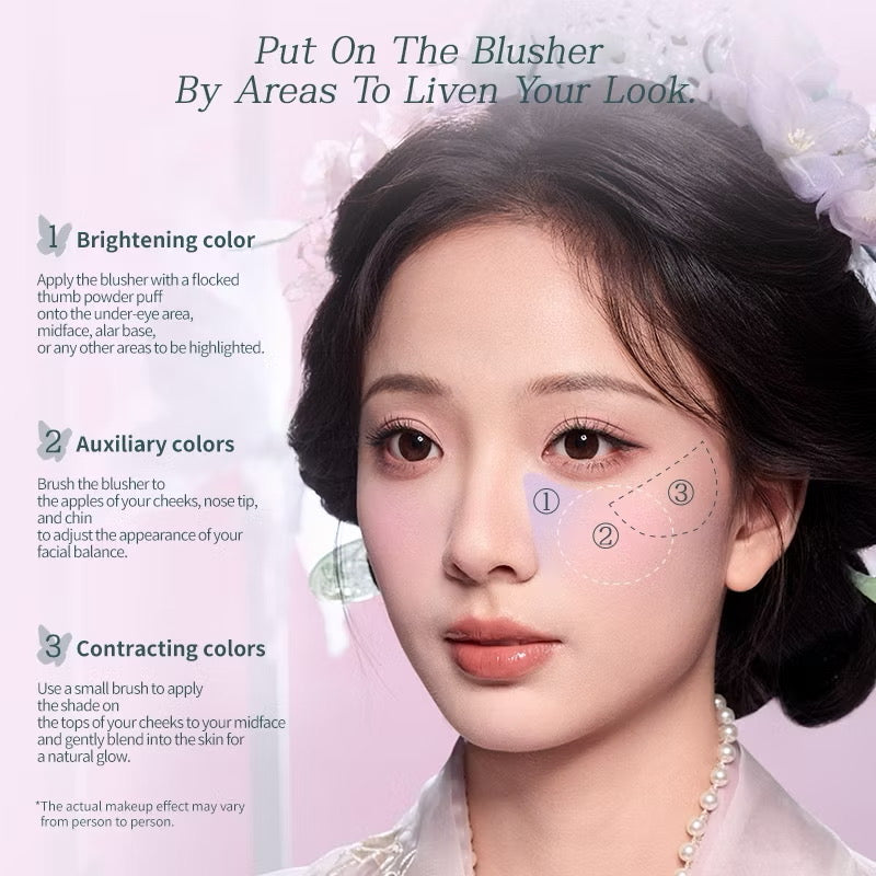 Flower Knows Butterfly Cloud Collar Rouge Box Highlighting & Blush Duo Powder