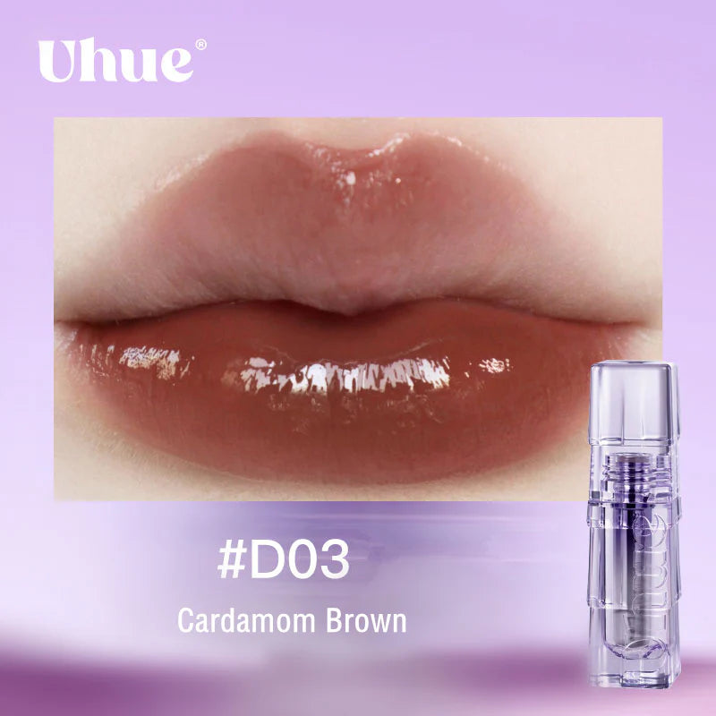 Uhue Hydrating Watery Glow Mirror Lip Gloss Dudu