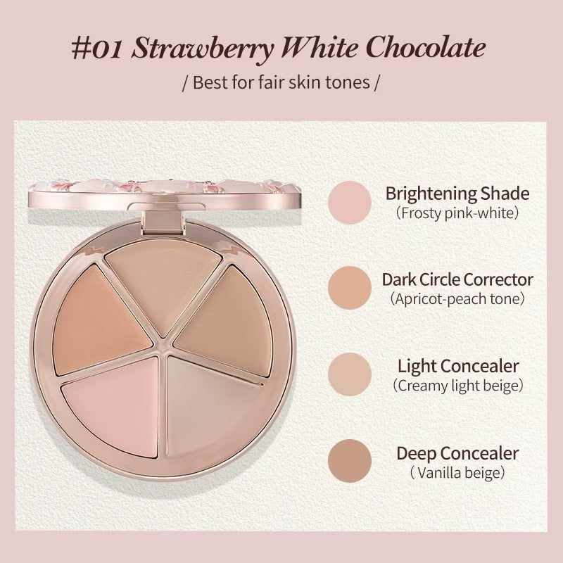 Flower Knows The Sweetie Bear 4-Color Concealer Palette