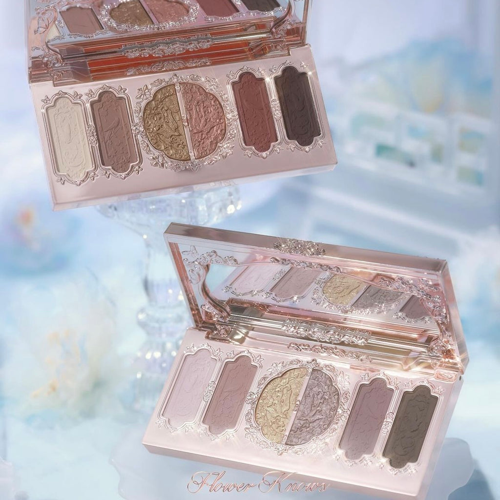 Flower Knows Butterfly Cloud Collar Embossed Eyeshadow Palette