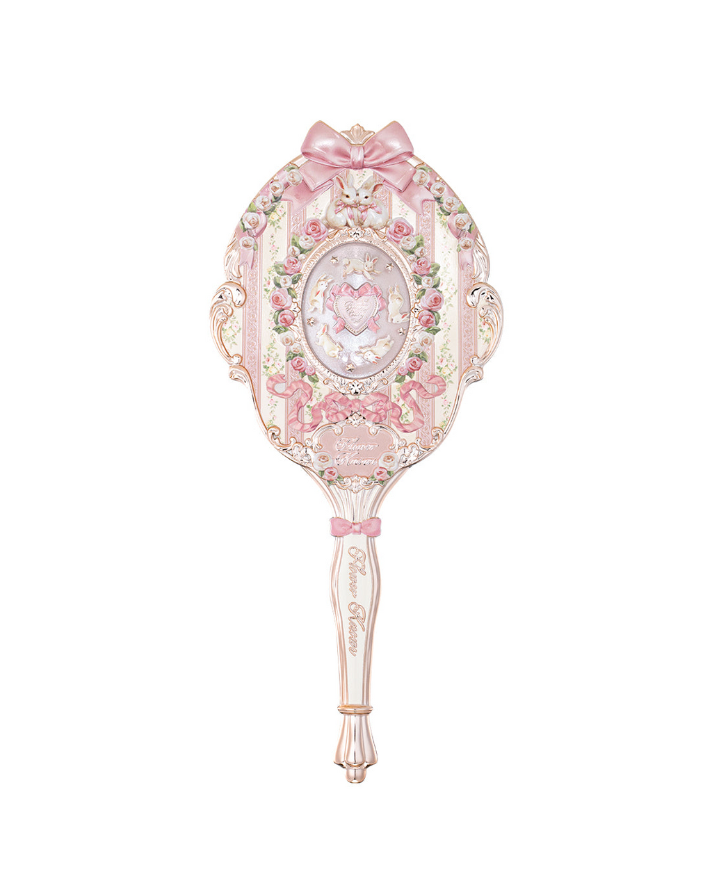 Flower Knows Bunny Garden Hand Mirror
