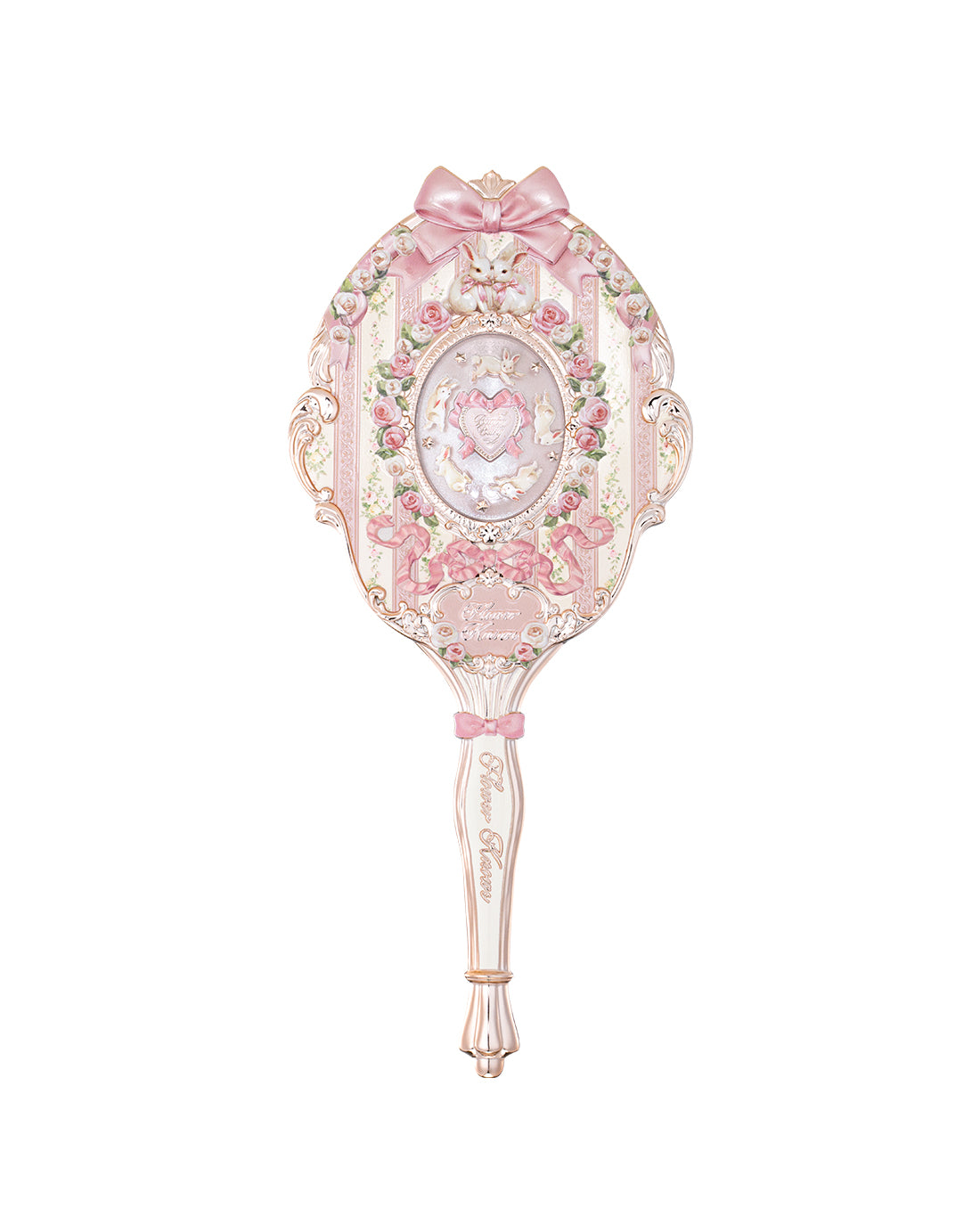 Flower Knows Bunny Garden Hand Mirror