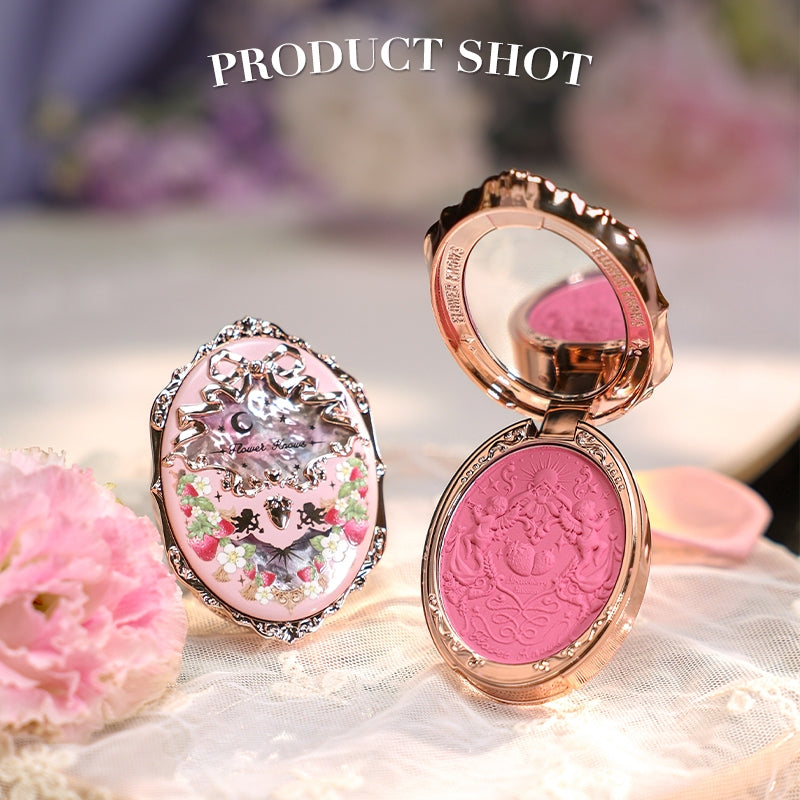 Flower Knows Violet Strawberry Rococo Embossed Blush