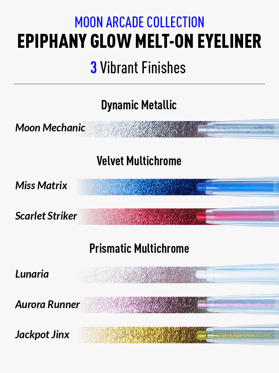 Kaleidos Epiphany Glow Melt-On Eyeliners