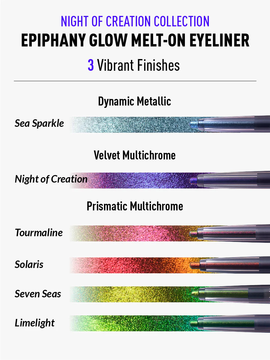 Kaleidos Epiphany Glow Melt-On Eyeliners