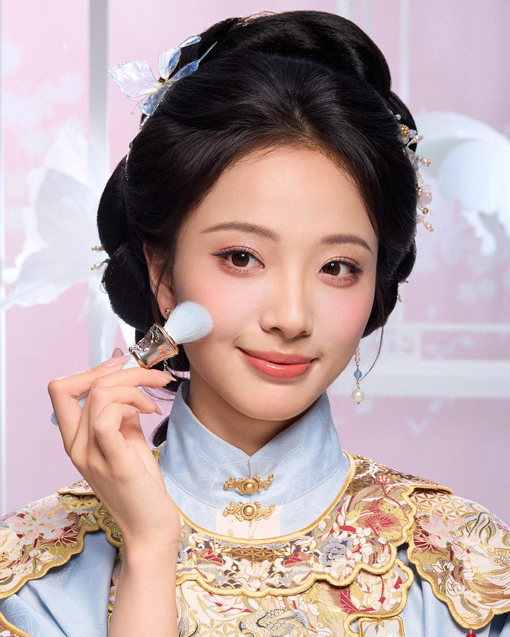 Flower Knows Butterfly Cloud Collar Blush Brush