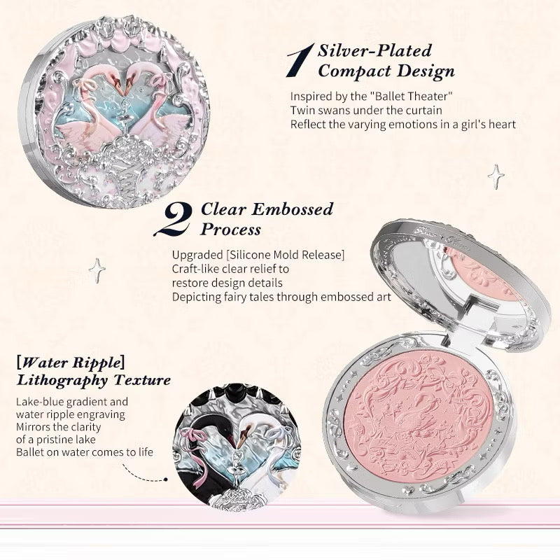 Flower Knows Swan Ballet Embossed Blush