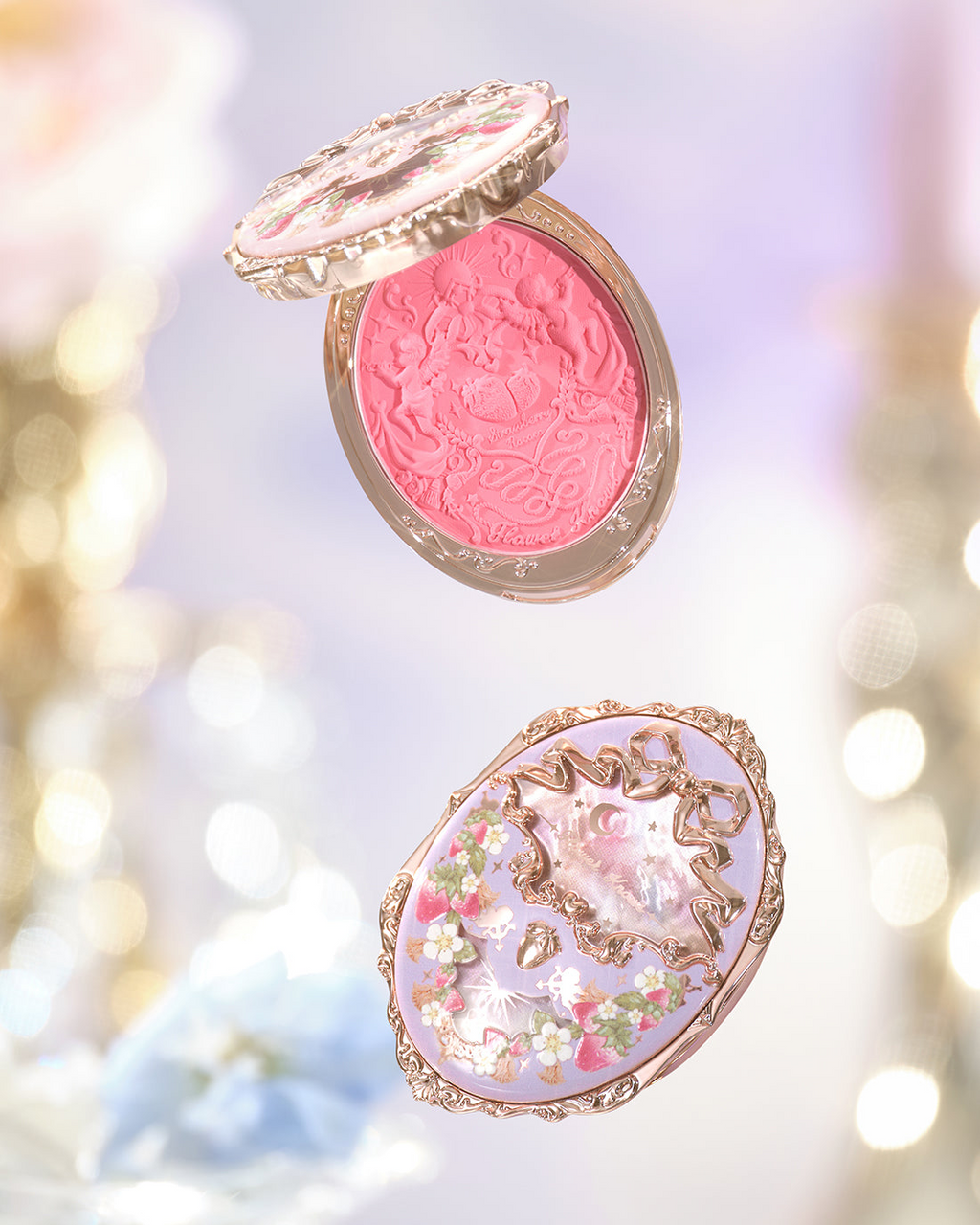Flower Knows Violet Strawberry Rococo Embossed Blush