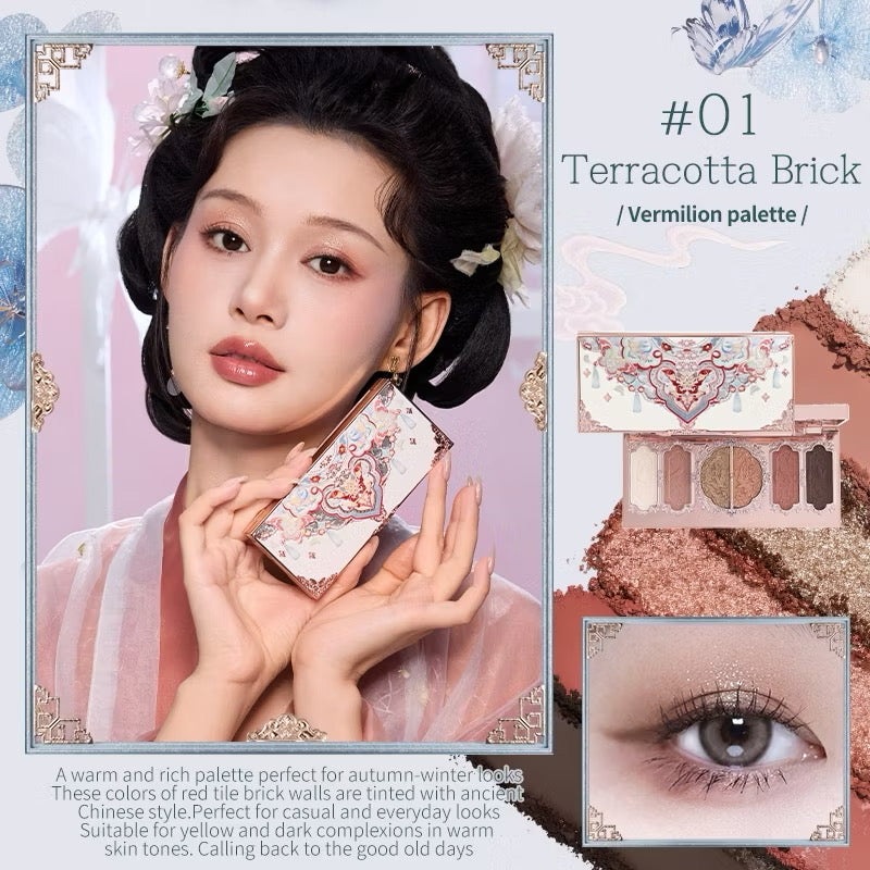 Flower Knows Butterfly Cloud Collar Embossed Eyeshadow Palette
