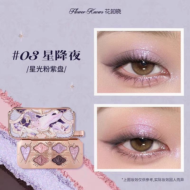 Flower Knows Knight Unicorn Satin Makeup Palette